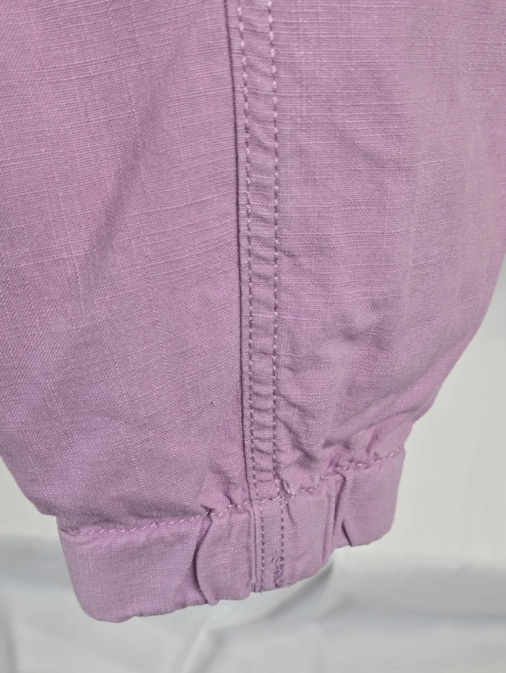J. Crew Lavender Linen Blend Drawstring Joggers 4